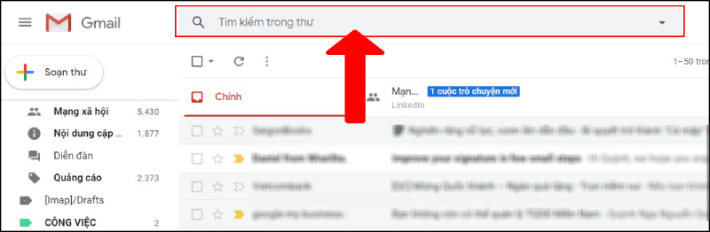 Tìm thư đã lưu trữ trong Gmail